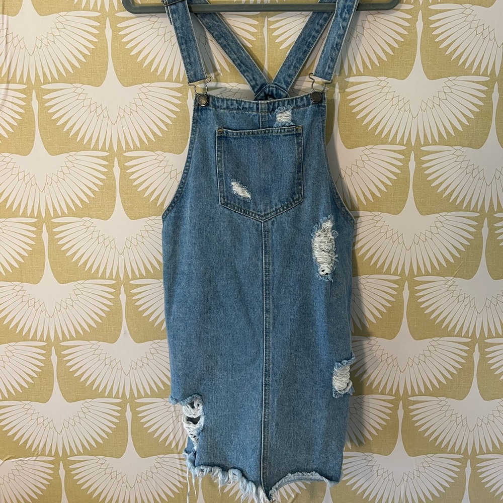 Woman’s Jean Overalls Dress